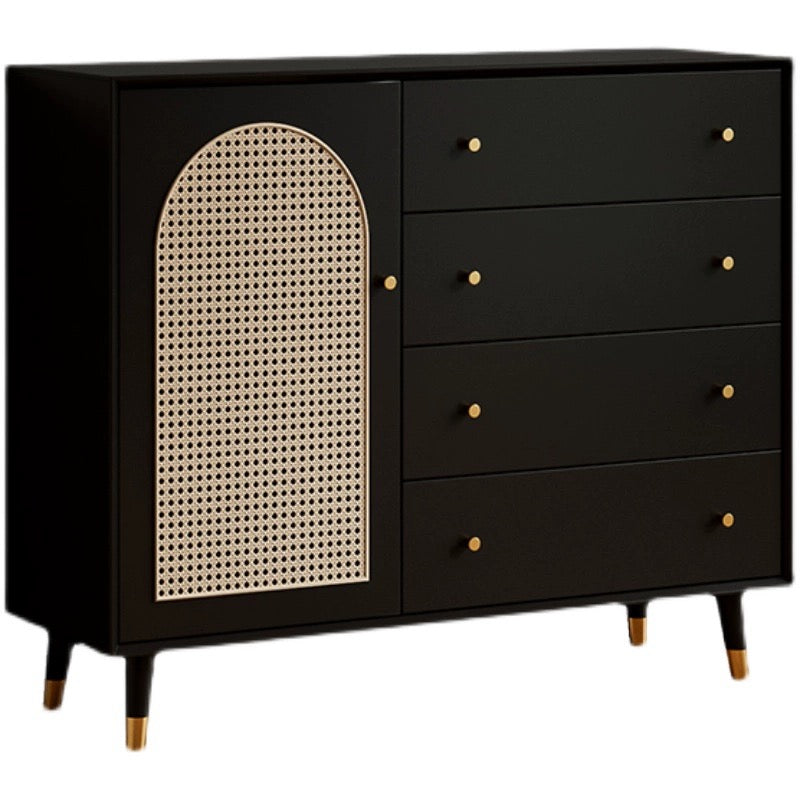 Nordic Style Solid Wood Entryway Storage Cabinet