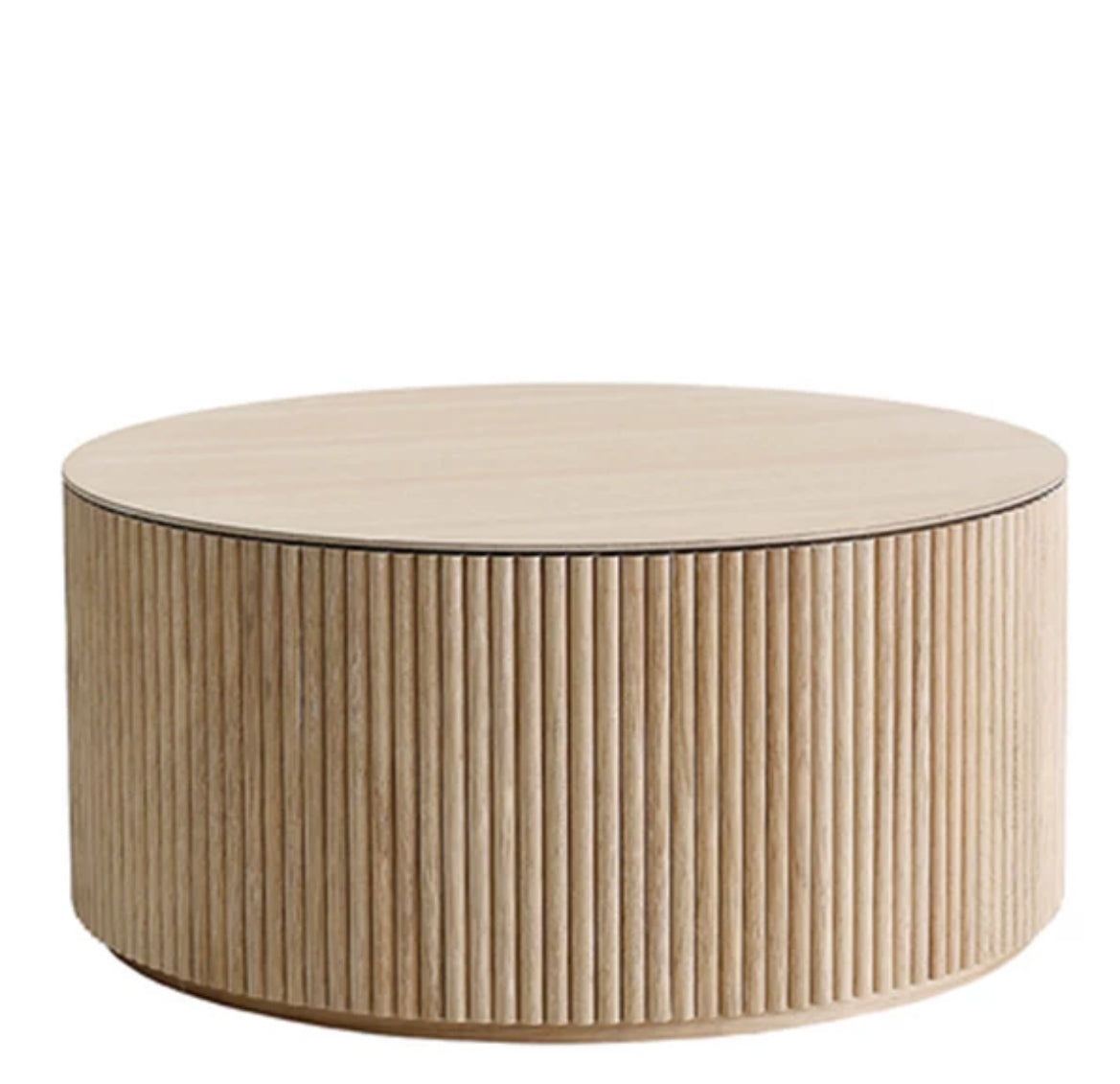 Nordic Simple Solid Wood Round Coffee Table