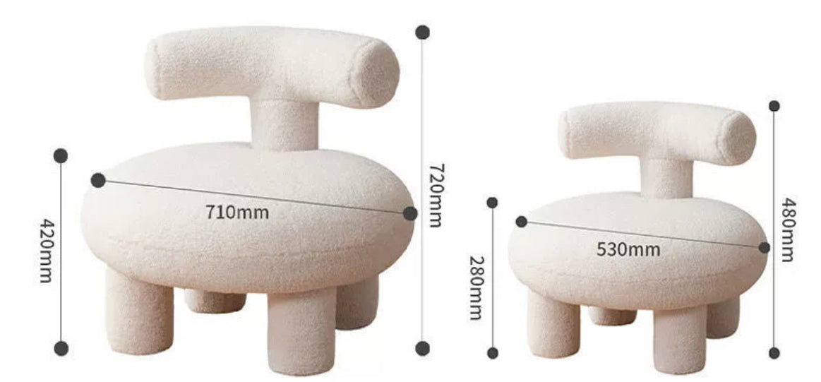 Nordic Minimalist Y-shaped Parent-child Sofa Chair