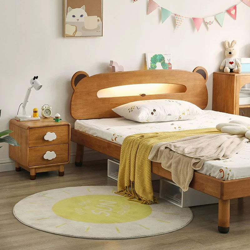 INS Style Solid Wood Cloud Children's Bedside Table
