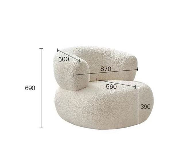 Nordic Minimalist Single Sofa