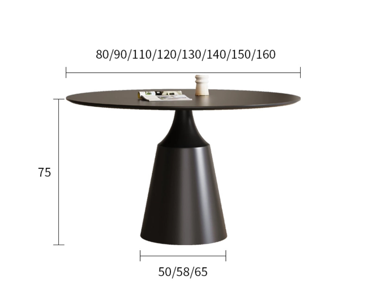Masterpiece, Nordic Roman Simple Round Slate Dining Table
