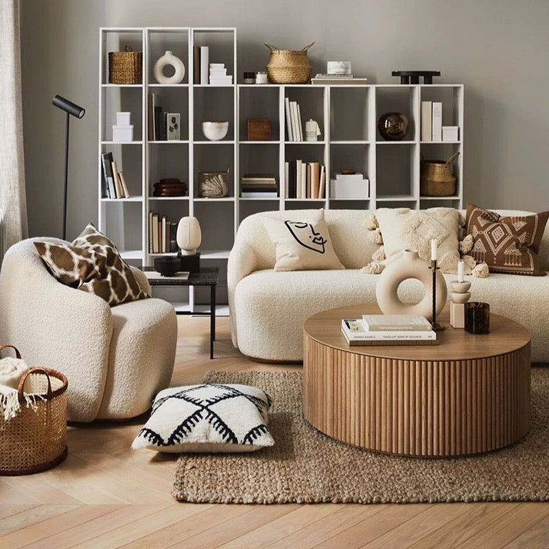 Nordic Simple Solid Wood Round Coffee Table