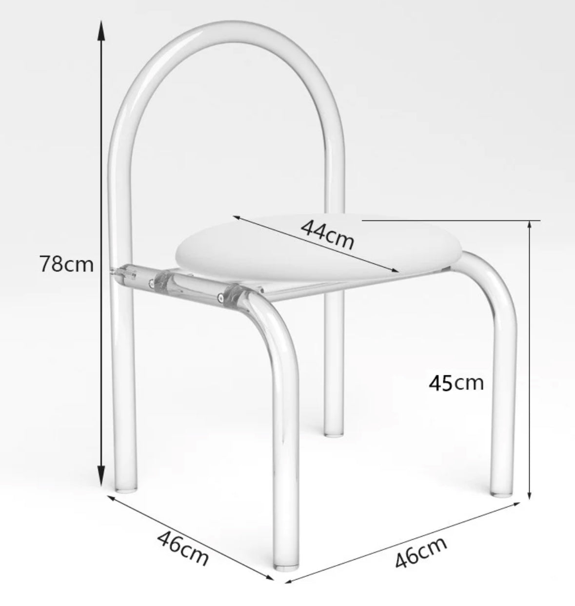 Modern Minimalist Style Cloud Mirror Dressing Table