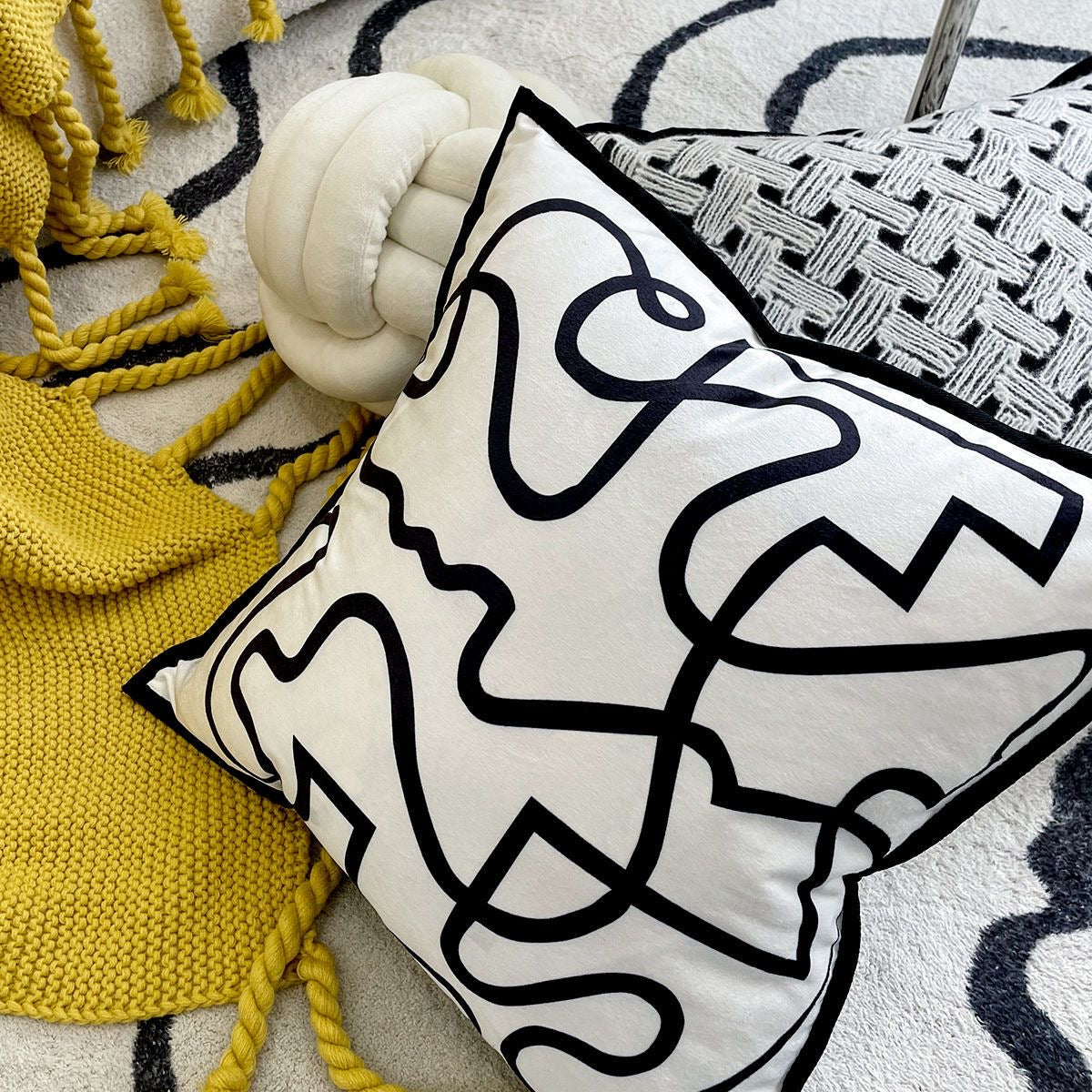 Nordic Luxury Throw Pillow