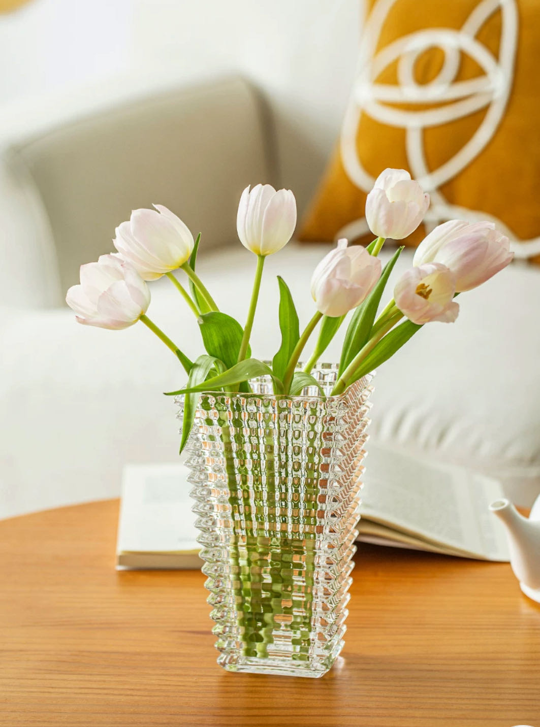Irregular Luxury High-Grade Thickened Lead-Free Glass Vase