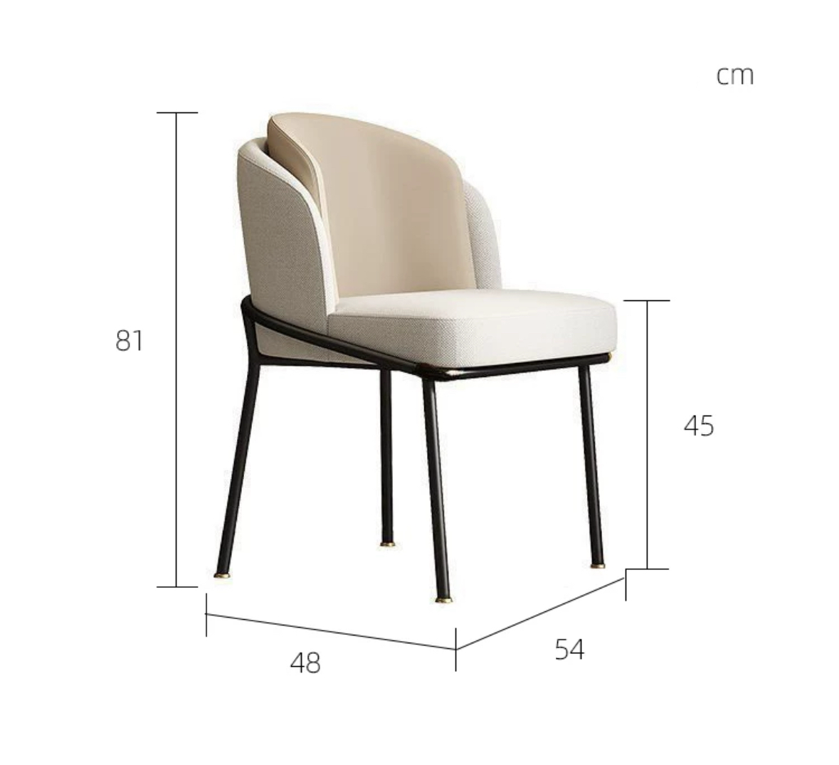 Nordic Style Light Luxury Single Dining Chair