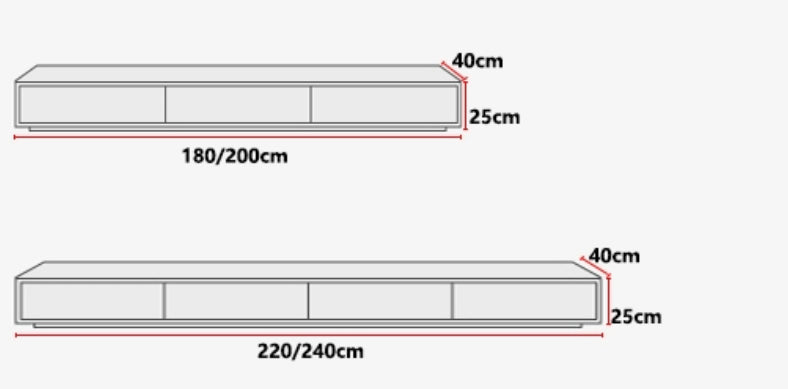 Modern Minimalist Black TV Stand