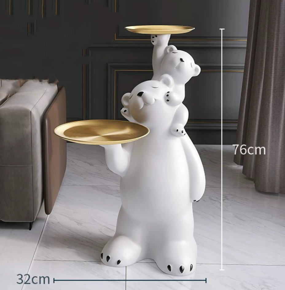 Nordic Style Mother and Cub Floor Ornament