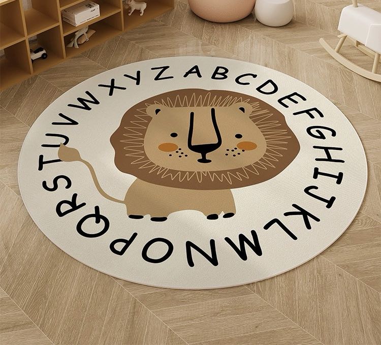 Round Children's Playful Rug