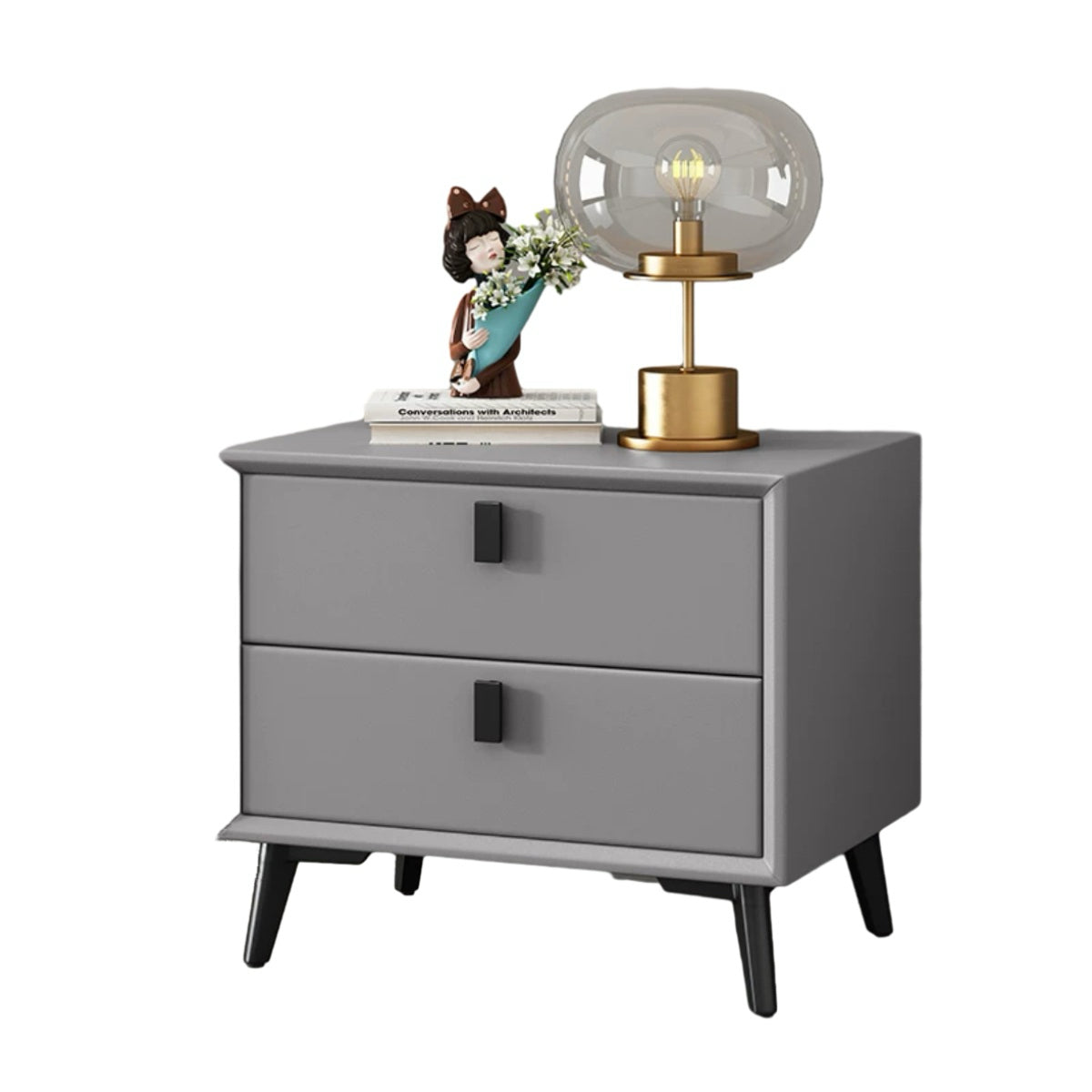 Nordic Style Modern Minimalist Solid Wood Bedside Table