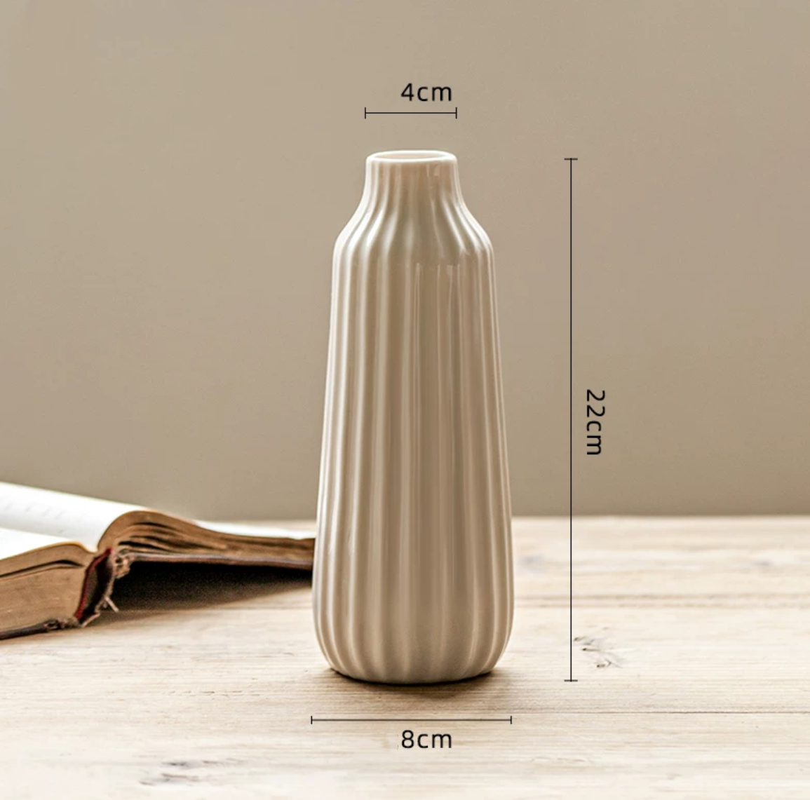 Nordic Style White Ceramic Vase