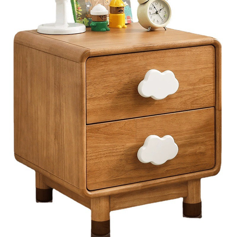 INS Style Solid Wood Cloud Children's Bedside Table