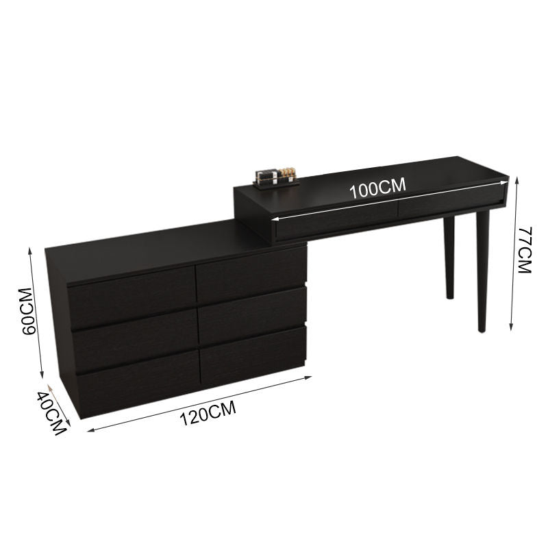 Nordic Style Black Minimalist Dressing Table