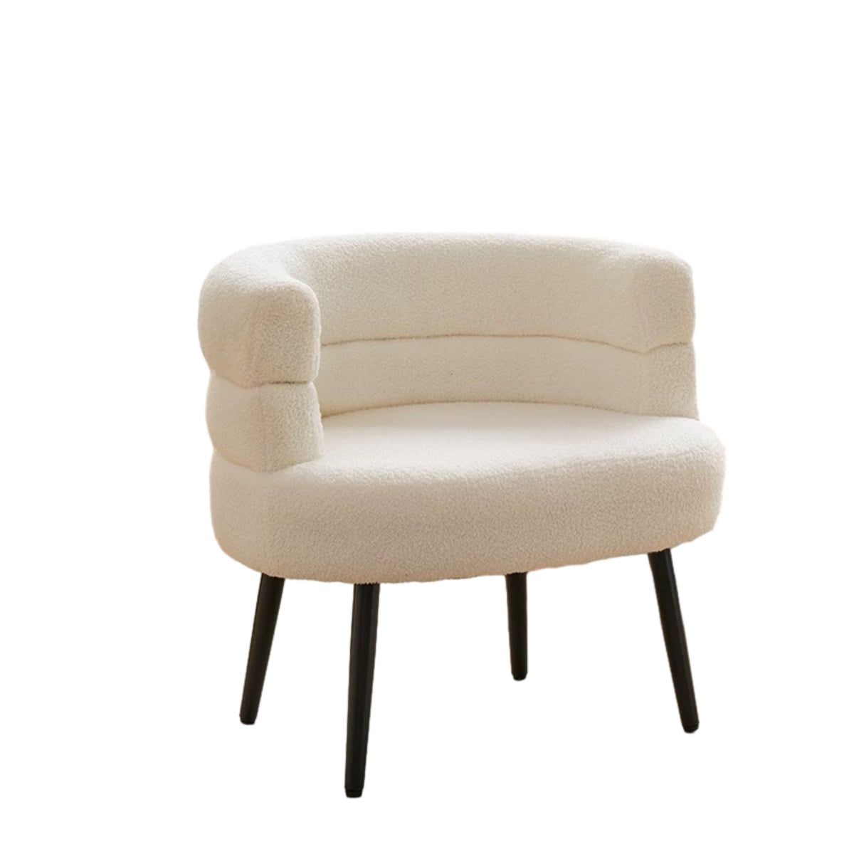 Nordic Minimalist White Single Chair Sofa