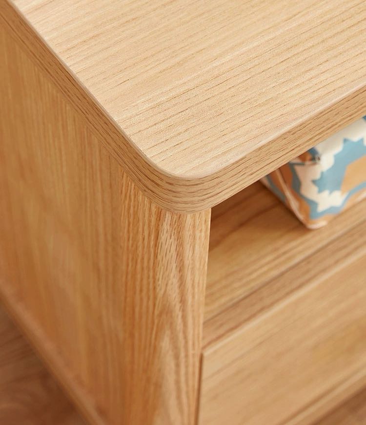 INS Style Solid Wood Children's Bedside Table