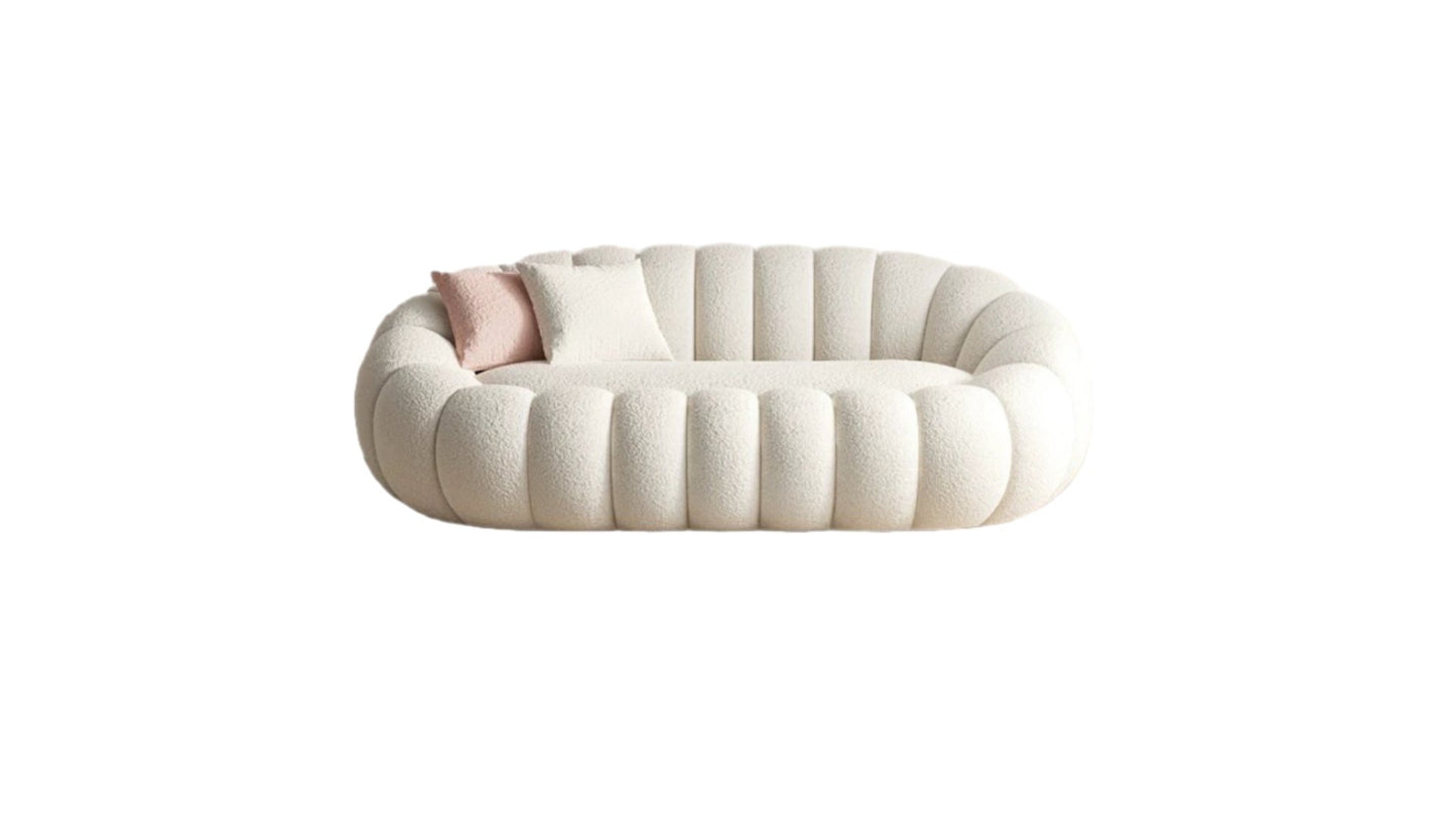 Nordic Style Pumpkin Long Sofa