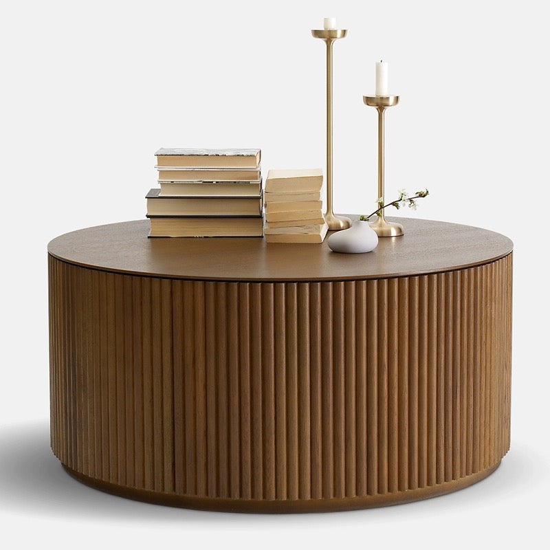 Nordic Simple Solid Wood Round Coffee Table