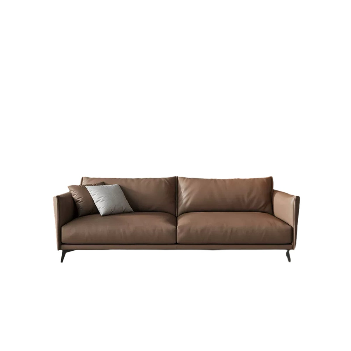 Minimalist and Durable Leather Sofa