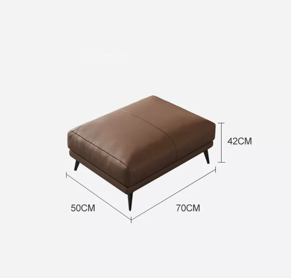 Minimalist and Durable Leather Sofa