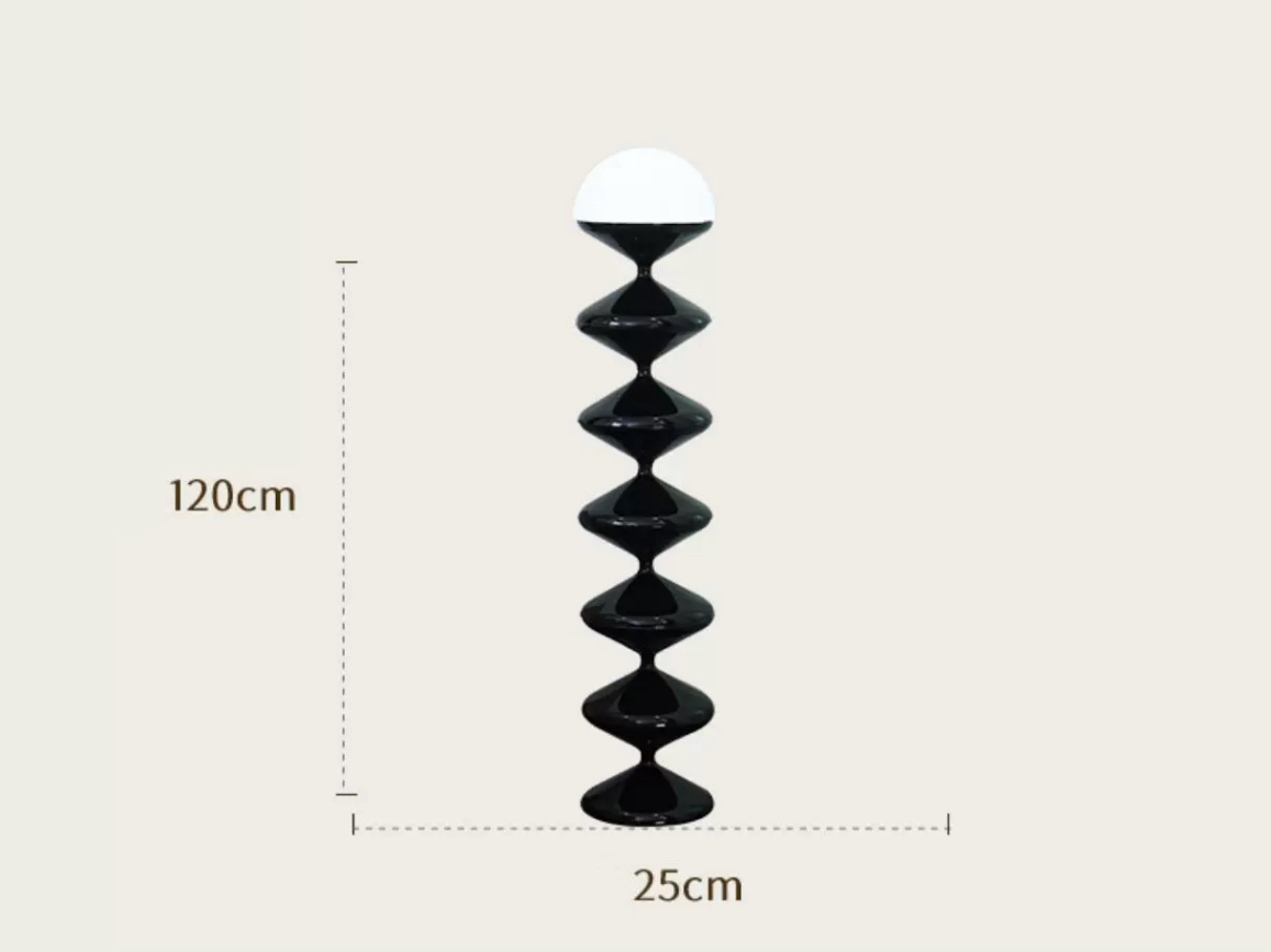 Black Minimalist Modern Gourd Floor Lamp