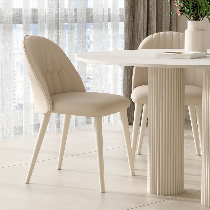Nordic Style White Rock Plate Minimalist Dining Table