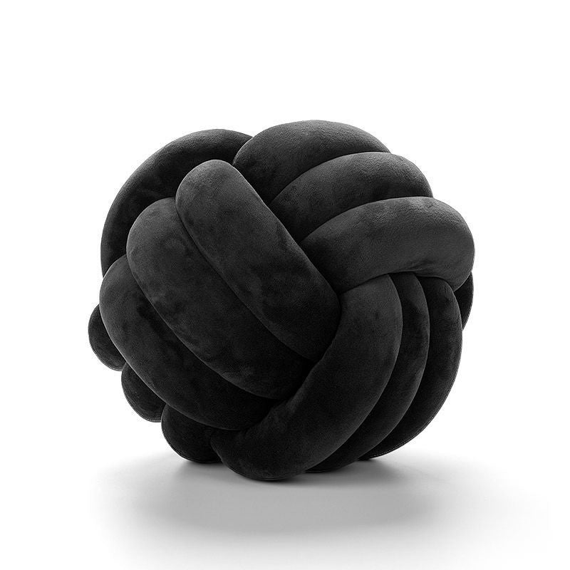 Nordic Luxury Knot Ball Throw Pillow