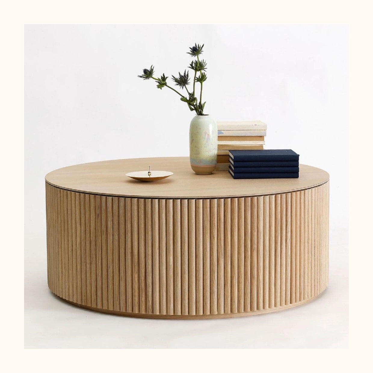 Nordic Simple Solid Wood Round Coffee Table