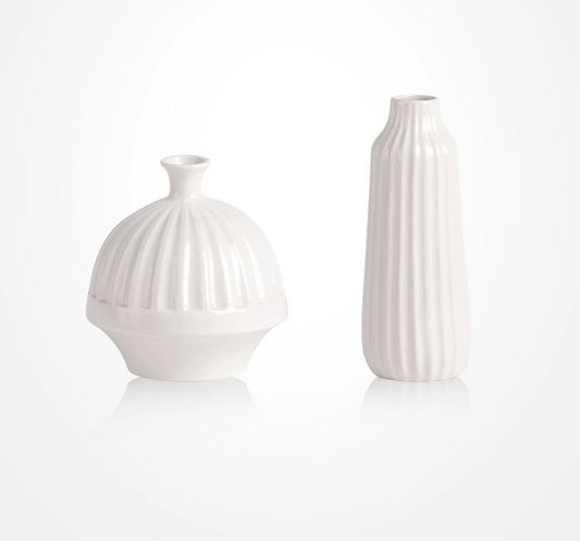 Nordic Style White Ceramic Vase