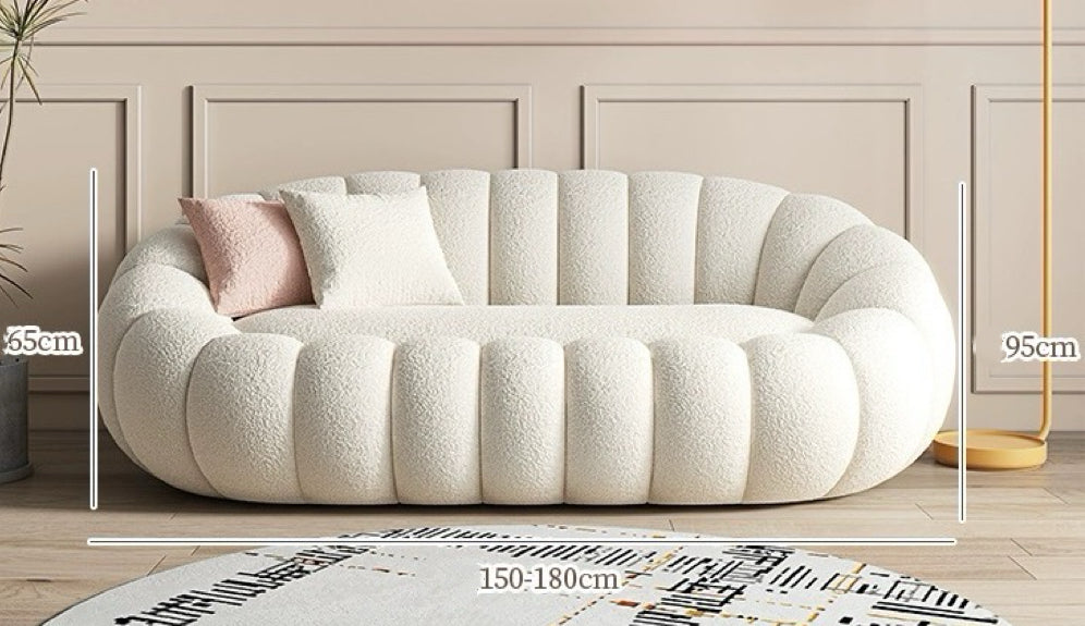 Nordic Style Pumpkin Long Sofa – Stylehome