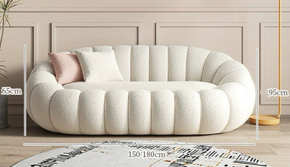 Nordic Style Pumpkin Long Sofa