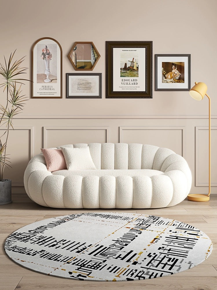 Nordic Style Pumpkin Long Sofa
