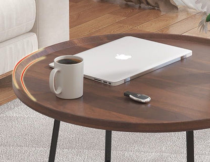 Nordic Style Minimalist Round Coffee Table Set