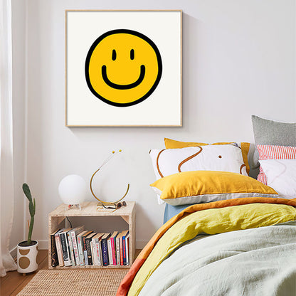Children's Playful Smiley Face Decorative Art Print