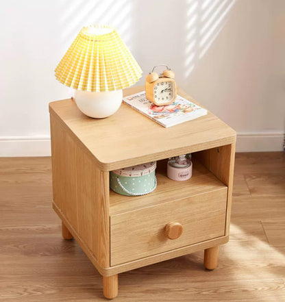 INS Style Solid Wood Children's Bedside Table