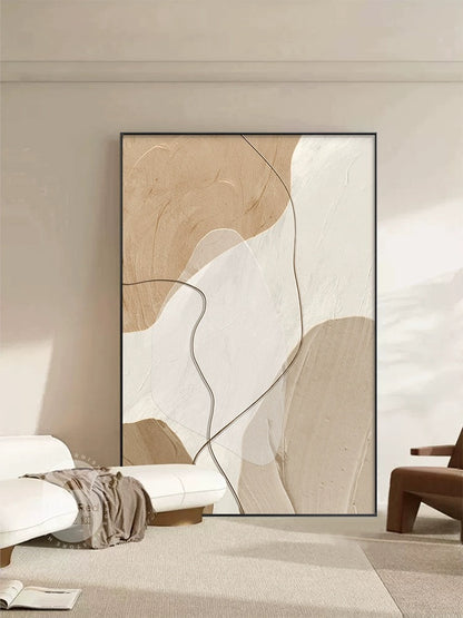 Nordic Creamy Style Abstract Decorative Painting