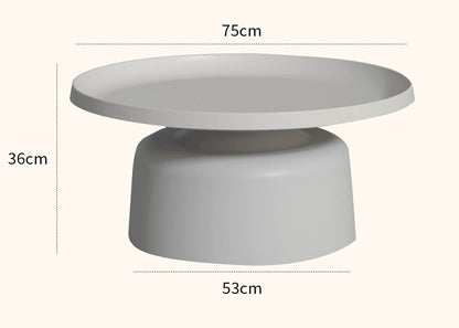 Nordic Style Round Coffee Table Combo
