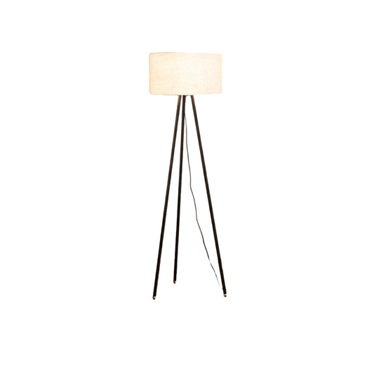 Nordic Linen Lampshade Floor Lamp