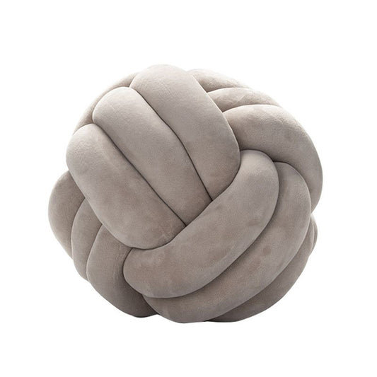Nordic Luxury Knot Ball Throw Pillow