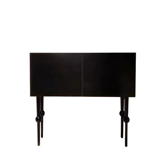 INS Style Minimalist Black Entryway Storge Cabinet