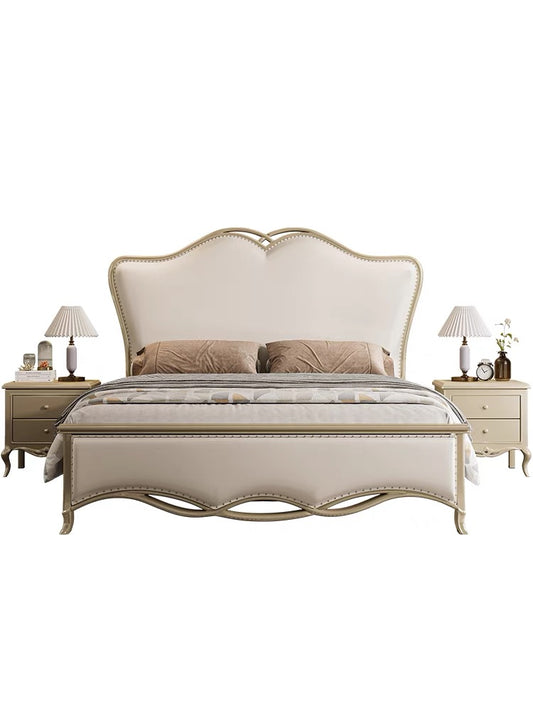 Luxury French Style Solid Wood Bed - Luxurious headboard