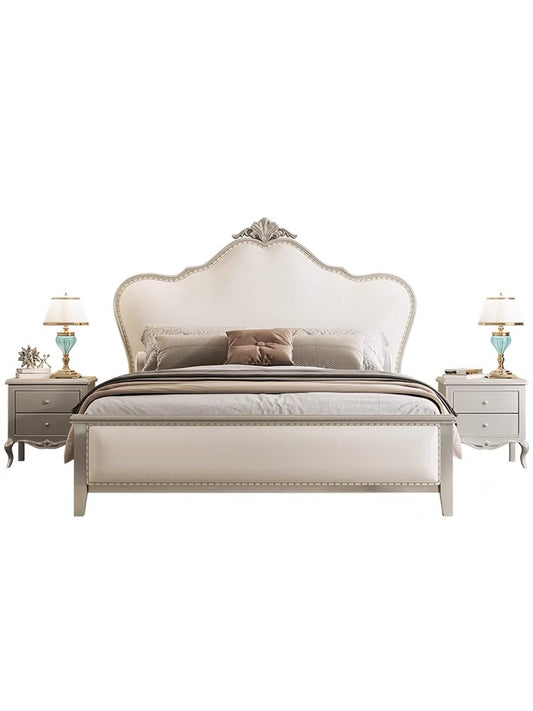 Light Luxury Style French Solid Wood Bed